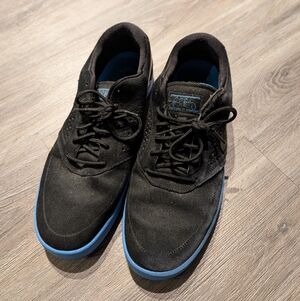 Nike Black Sneakers with Blue Accents